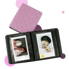 포토카드바인더 폴라로이드앨범 폴라로이드 사진앨범 콜렉트북 연보라, 본상품