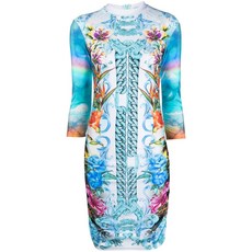 필립플레인 하와이 프린트 미니 드레스