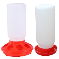 병아리모이통 병아리물통 닭용품 닭모이통 코코팜, 원통물통+원통모이통, 1개