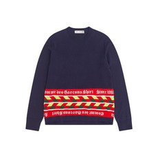 꼼데가르송셔츠 패턴 스웨터