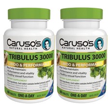 카루소 내추럴 헬스 (Caruso's Natural Health) 트리뷸러스(남가새) 30000mg 60정 X 2개, 1세트