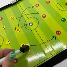 NIE 휴대용 축구 전술 작전판 축구전술판자석