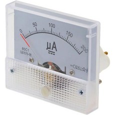 85C1 200uA DC 포인터 전류계 헤드 기계식 미터, 85C1 200uA DC 포인터 전류계 헤드 기계식 미, 1개