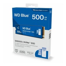 威騰 藍標 WD Blue SN5000 NVMe SSD PCle M.2 2280 固態硬碟, 500GB