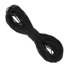 이음모음 둥근 칼라 고무줄 직경 2/3/4/mm 길이 400cm, 1개, 블랙3mm