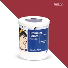 노루페인트 팬톤 외부용 실외 저광 페인트 1L, 19-1554 Savvy Red, 1개