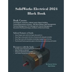 (영문도서) SolidWorks Electrical 2024 Black Book Paperback, Cadcamcae Works, English, 9781774591208