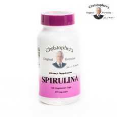 Dr. Christopher's Formulas 螺旋藻 475 毫克素食膠囊, 1個, 100 件