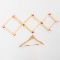 벽걸이 행거 원목 모자 가방 벽행거 벽면 나무 옷걸이, 옷걸이자바라 대