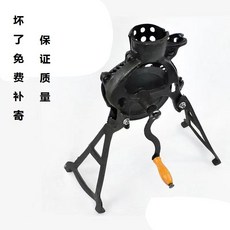半自動家用玉米脫離器小型鑄鐵, 1個, 純手搖無軸承款 S無圓盤, 純手搖無軸承款 S無圓盤