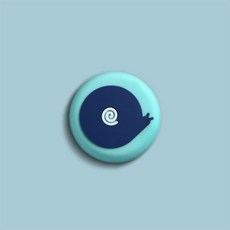簡約創意防撞保護墊 卡通可愛造型 矽膠加厚靜音 門後牆面緩衝減震保護墊, 1個, 蝸牛