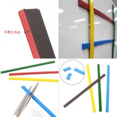 잘라쓰는 자석 스틱 4P 사진자석 포토자석 메모홀더 자석사진 핀버튼, 단일