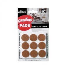 가구바닥보호 사각패드 의자다리커버 접착형 18개입