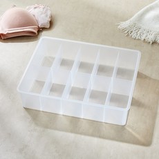 [모던하우스 광주역점] 깔끔 튼튼 반투명 속옷정리함 10칸 31.5x24x8cm BT0123002, 1개