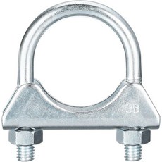 직경 38mm1-12 배기 테일 파이프용 uxcell 머플러 U-볼트 클램프 U 안장형 1개, 2, 65mm