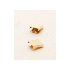 퀼트스타 클라시 사각 마감장식 10mm_골드, 1개, 골드
