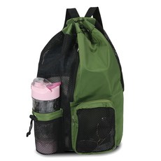 MLABINYA 메시 백팩 메시 수영 드로스트링 백팩 습식/건식 포함 해변 수영 체육관 수영장 운동 장비 및 스포츠용, MLABINYA 메시 백팩, 메시 수영 드로스트링 백팩