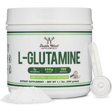 L Glutamine Powder 1.1lbs 100 Servings of 5 Grams Each - Third Party Tested L-Glutamine Powder Unf, 1개, 500g