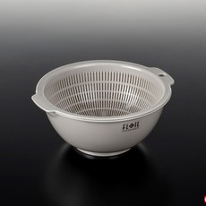 일본 나카야 이중채반(M) 1.5L K584 선택1 (채반 볼 한세트 믹싱볼), 연브라운, 1개