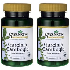 Swanson 斯旺森 藤黃果膠囊 80mg, 60顆, 2罐