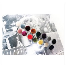 의류부자재 29칼라 벨벳단추 일반꼬다리 싸개단추 다섯개 [15 18 20 미리], 20mm, 5개, 수박