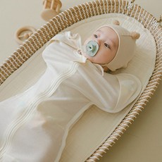 메르베 믹스 롱 달잠 스와들 수트 신생아 태열 메쉬 속싸개 모로반사방지 블랭킷 나비잠