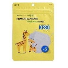 휴먼텍 KF80 소형 아이숲 황사방역마스크 국산 식약처인증, 5매입, 10개