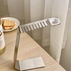 馬卡龍色系不鏽鋼支架收納錶帶底座，適用於蘋果手錶iWatch充電，桌面擺件，穩固支撐，多錶帶收納, 不銹鋼銀色, 1個