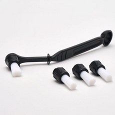 빈플 커피브러쉬 교체형 커피머신 청소솔 바리스타 샤워스크린 그룹헤드 청소솔 붓+리필 세트, 그라인더 포터필터 청소솔(스몰)