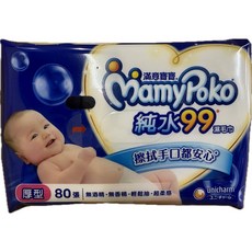 康乃馨 純水濕巾 超厚補充包, 16個, 80張, 456g