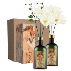 라플로리아 꽃 디퓨저, 2개, 500ml, S6.다시한번힘내요향/B8.거베라-L12/화이트