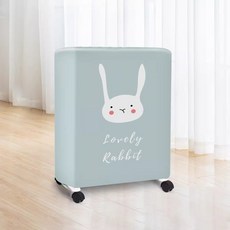 전기 라디에이터 커버 덮개 심플 먼지 방지 더스트 히터, 소형사용길이 40-60x높이 55-60x두께 10-15, 귀여운 작은 토끼, 기본 색상