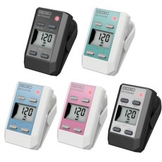 SEIKO 隨身型電子節拍器 DM51，輕巧便攜，多種節拍模式，音樂學習好幫手, 粉紅色, 1個