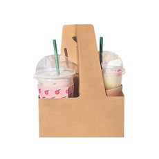 커스텀팩 양면 크라프트 롱캐리어 2구 450g, 1개, 200개