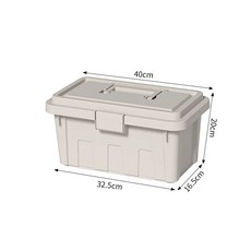 화구함 미술 도구 물감 휴대용 정리 보관 미대생 정리함 박스 붓, 1개, P. 8055 소형 신형 공구함 회색