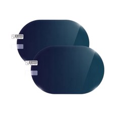 汽車後視鏡防雨膜2入裝，通用尺寸，簡易安裝，雨天必備，視野清晰, 1個, 通用