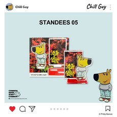 Chill Guy 立牌 CG-Standees-05，桌面裝飾，高品質耐用，風格獨特, 1個