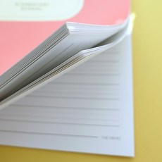 초등 저학년 영어노트 4줄 제본 노트 알파벳 쓰기연습, 핑크