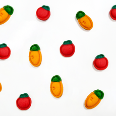 미니 당근 사과 과일 구황작물 쿠키틀 쿠키커터 쿠키몰드 베이킹, 1개, 당근+사과 세트