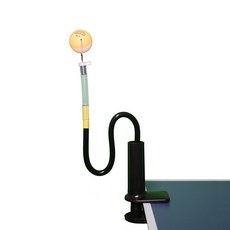 乒乓球訓練器 桌夾黑桿變形版 台灣熱銷練球神器, 1個, 練球器+5孔球