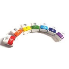 문교 수채화 고체물감 낱색 색상, 801 white