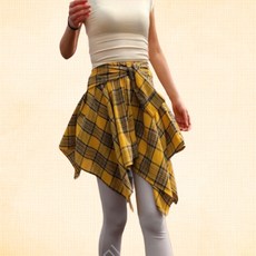 라가앤미 힙스카프 레깅스 힙커버 방송댄스복 줌바댄스복, 머스타드 앤미 체크