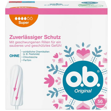 OB 오리지널 슈퍼 탐폰 비스코스 소재 56개입 o.b. Original Tampons Super (56 Stk.), 1개