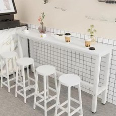 홈바테이블 의자 세트 창가 긴테이블 휴게실 베란다, 100x30x100 테이블2 의자