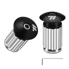 시그니처베이지 로드 자전거 바엔드 핸들 그립 캡 플러그 보호캡 마개 YPZ437, 1개, 블랙