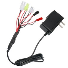 rc카 충전기 usb 케이블 배터리 부품 충전케이블 드론 트럭 자동차, A. 2.4V-12V 그룹 충전기(완충시 초록), 1개