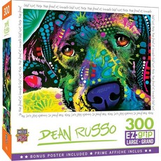 Masterpieces 미국매장정품+ 딘 루소 300 퍼즐 컬렉션 - 강아지 사랑 피스 직소 45.7 x 61 cm 1730843, 춥고 젖은 코.
