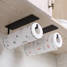 주방 행주 랩 키친타올 수건 걸이 홀더 거치대 블랙 키친타올걸이 행주걸이 키친타올홀더 주방수납 행주건조대 주방걸이 싱크대걸이 키친타올거치대 키친타월걸이 주방수건걸이 싱크대행주걸이, 빠른배송