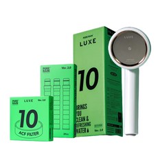 PURE RAIN LUXE Ver. 3.0 濾水蓮蓬頭 濾淨套裝組, 白色, 1套