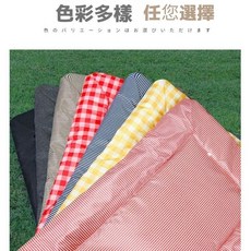 戶外睡墊 可折疊防水, 牛津藍紋